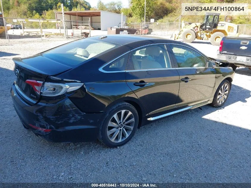 5NPE34AF4FH100864 2015 Hyundai Sonata Sport