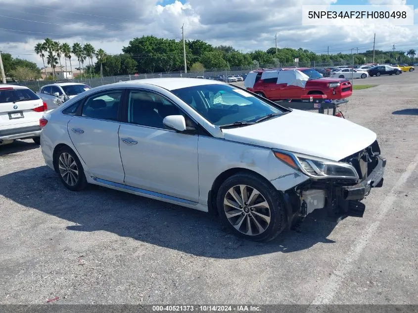 5NPE34AF2FH080498 2015 Hyundai Sonata Sport