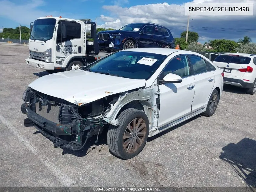 5NPE34AF2FH080498 2015 Hyundai Sonata Sport