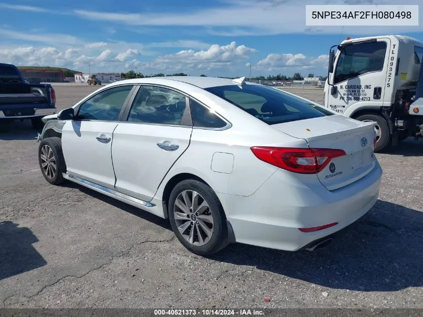 5NPE34AF2FH080498 2015 Hyundai Sonata Sport