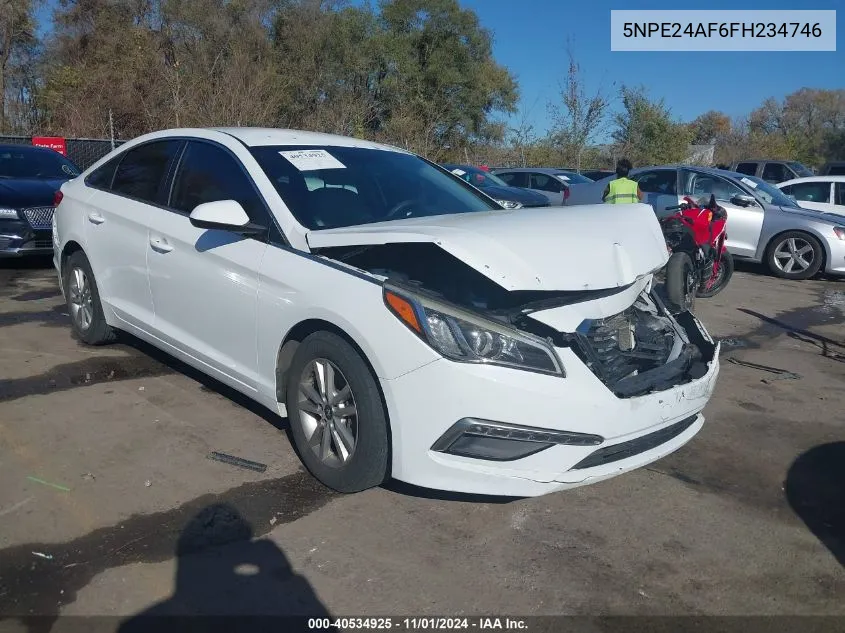 2015 Hyundai Sonata Se VIN: 5NPE24AF6FH234746 Lot: 40534925