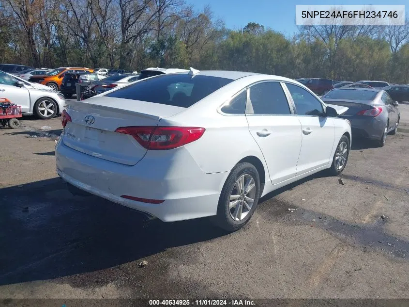 2015 Hyundai Sonata Se VIN: 5NPE24AF6FH234746 Lot: 40534925