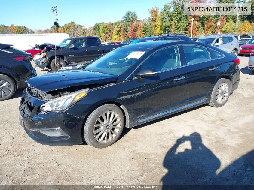 2015 Hyundai Sonata Sport/Limited VIN: 5NPE34AF8FH014215 Lot: 40544555