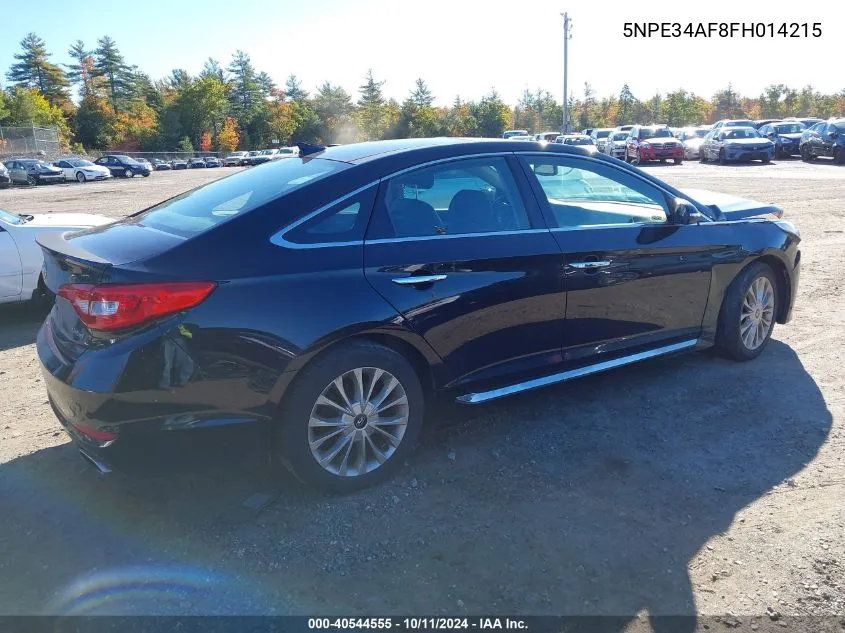 2015 Hyundai Sonata Sport/Limited VIN: 5NPE34AF8FH014215 Lot: 40544555