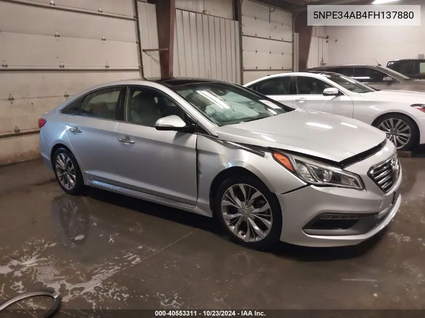 2015 Hyundai Sonata Limited 2.0T VIN: 5NPE34AB4FH137880 Lot: 40553311