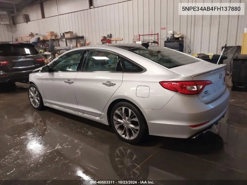 2015 Hyundai Sonata Limited 2.0T VIN: 5NPE34AB4FH137880 Lot: 40553311