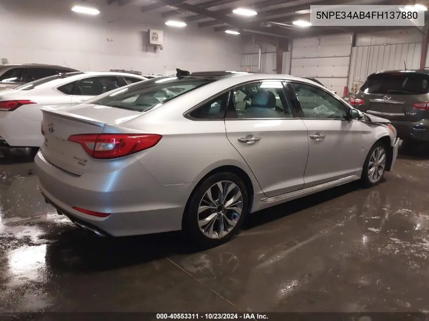 2015 Hyundai Sonata Limited 2.0T VIN: 5NPE34AB4FH137880 Lot: 40553311