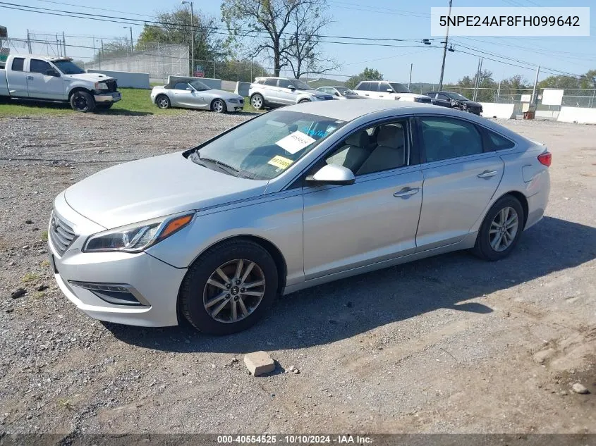 2015 Hyundai Sonata Se VIN: 5NPE24AF8FH099642 Lot: 40554525