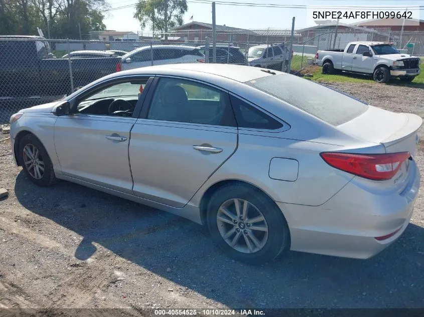 2015 Hyundai Sonata Se VIN: 5NPE24AF8FH099642 Lot: 40554525