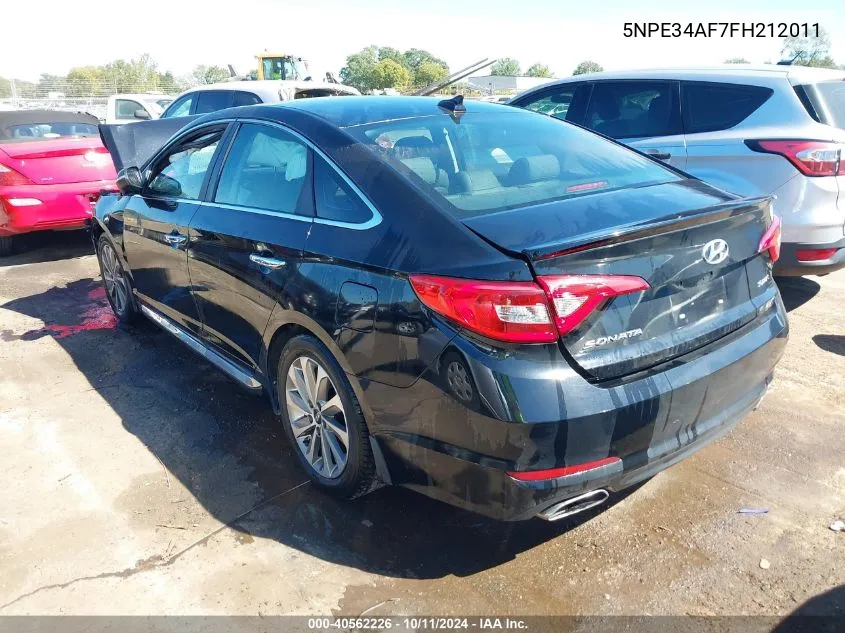 2015 Hyundai Sonata Sport VIN: 5NPE34AF7FH212011 Lot: 40562226