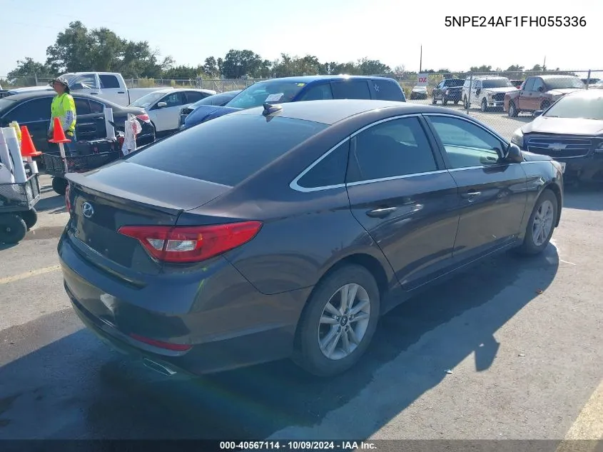 2015 Hyundai Sonata Se VIN: 5NPE24AF1FH055336 Lot: 40567114