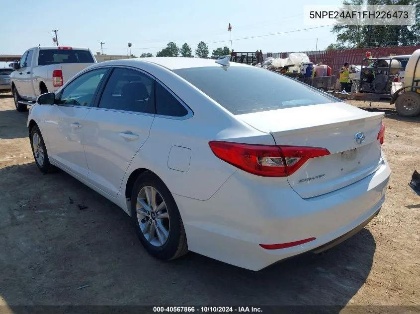 2015 Hyundai Sonata Se VIN: 5NPE24AF1FH226473 Lot: 40567866