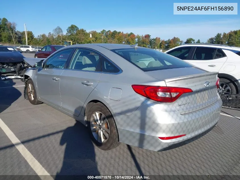 5NPE24AF6FH156890 2015 Hyundai Sonata Se