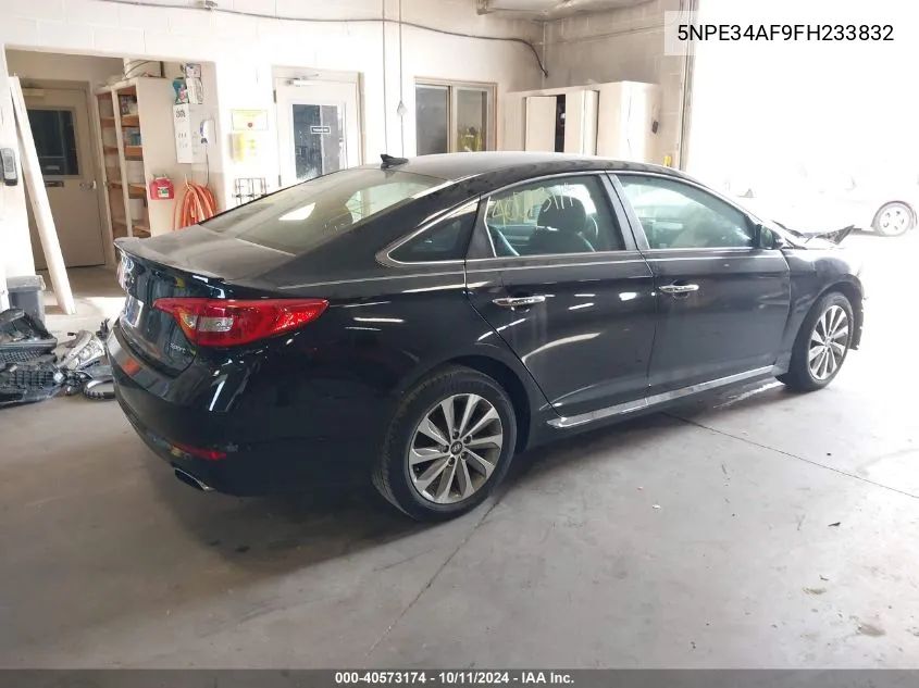 2015 Hyundai Sonata Sport/Limited VIN: 5NPE34AF9FH233832 Lot: 40573174