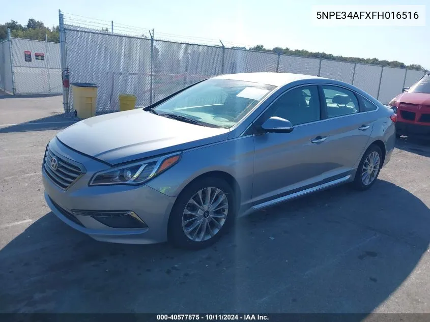 2015 Hyundai Sonata Limited VIN: 5NPE34AFXFH016516 Lot: 40577875