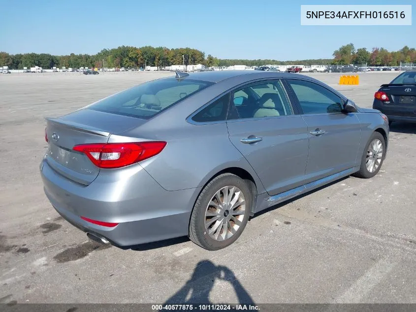 5NPE34AFXFH016516 2015 Hyundai Sonata Limited