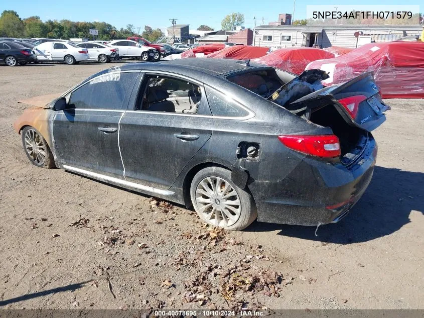 2015 Hyundai Sonata Limited VIN: 5NPE34AF1FH071579 Lot: 40578695