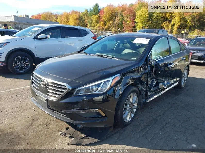 2015 Hyundai Sonata Sport/Limited VIN: 5NPE34AF2FH138688 Lot: 40579060