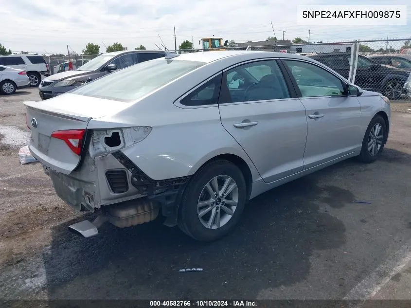 5NPE24AFXFH009875 2015 Hyundai Sonata Se