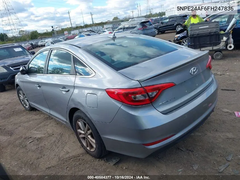 5NPE24AF6FH247836 2015 Hyundai Sonata Se