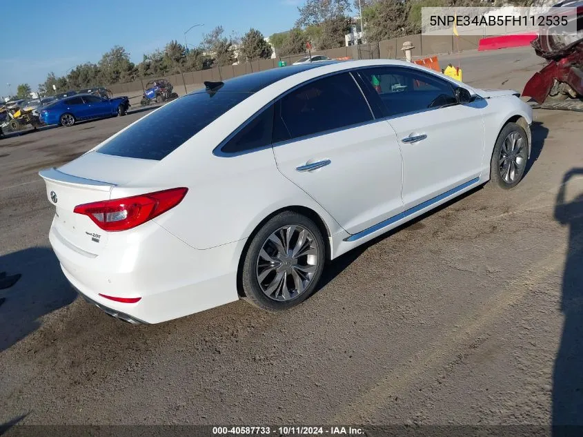 2015 Hyundai Sonata Limited 2.0T VIN: 5NPE34AB5FH112535 Lot: 40587733