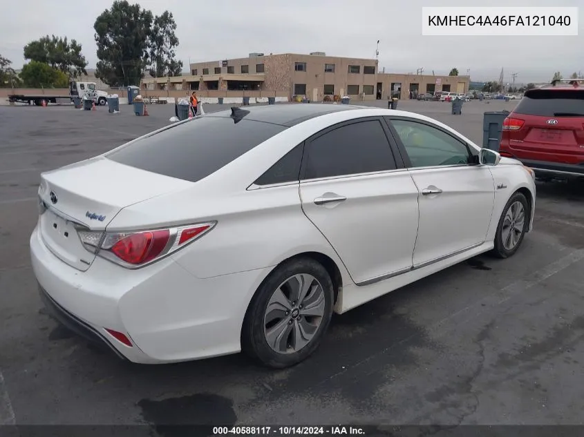 2015 Hyundai Sonata Hybrid Limited VIN: KMHEC4A46FA121040 Lot: 40588117