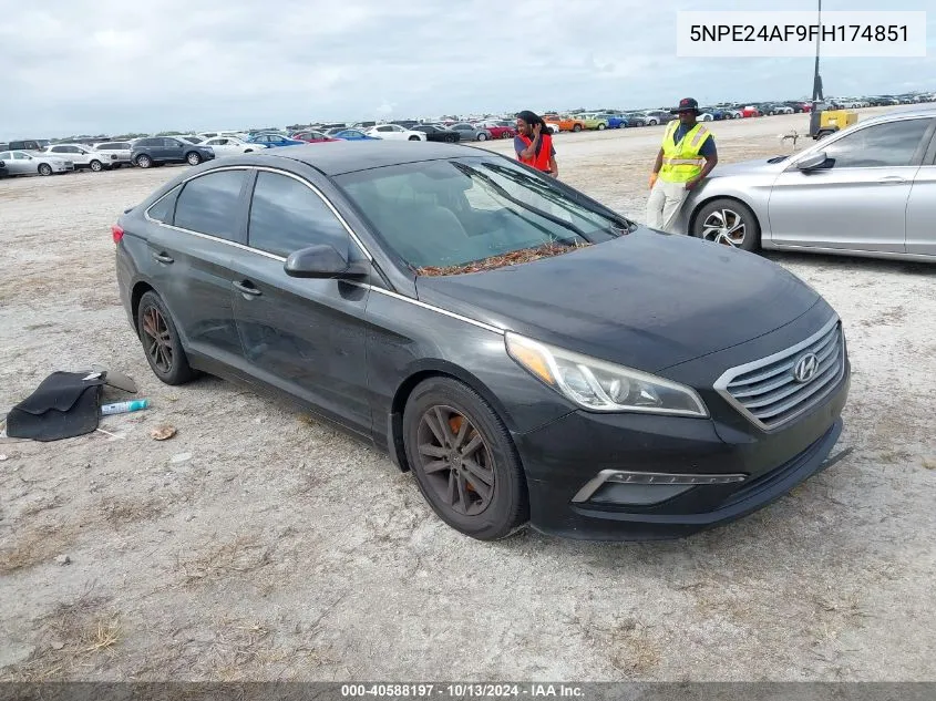 2015 Hyundai Sonata Se VIN: 5NPE24AF9FH174851 Lot: 40588197