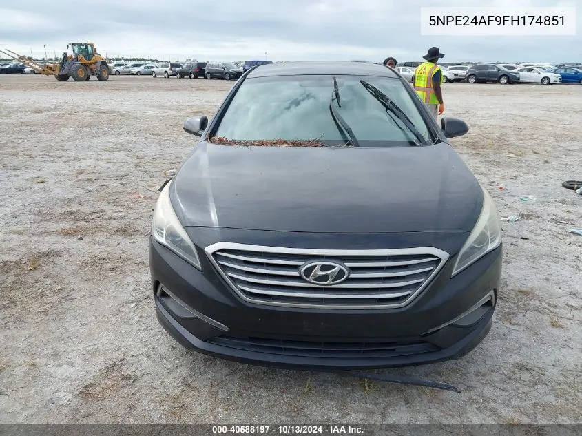 2015 Hyundai Sonata Se VIN: 5NPE24AF9FH174851 Lot: 40588197