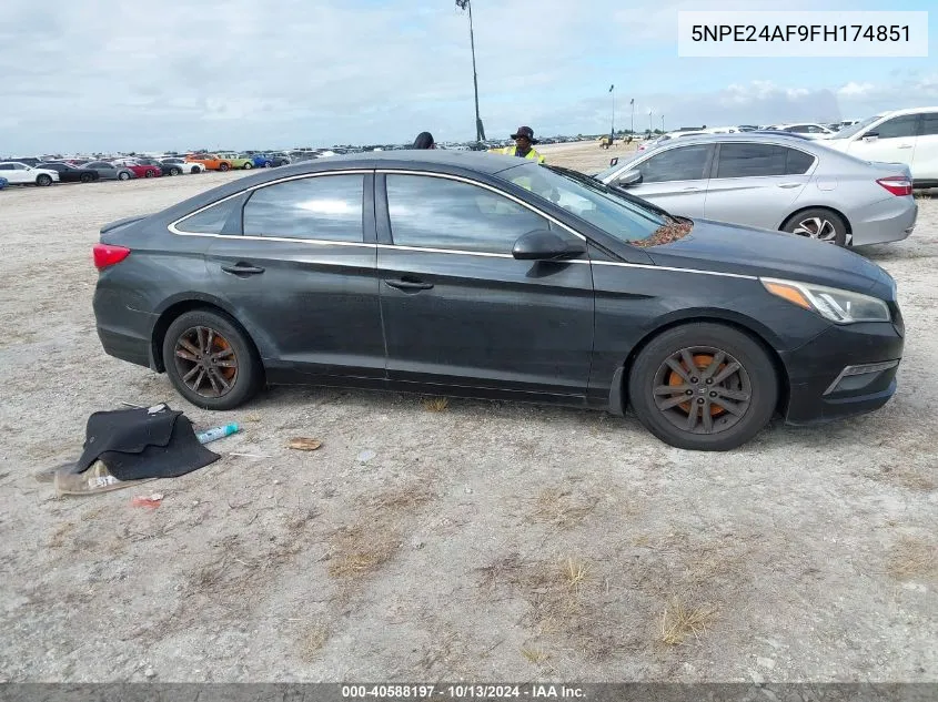 5NPE24AF9FH174851 2015 Hyundai Sonata Se