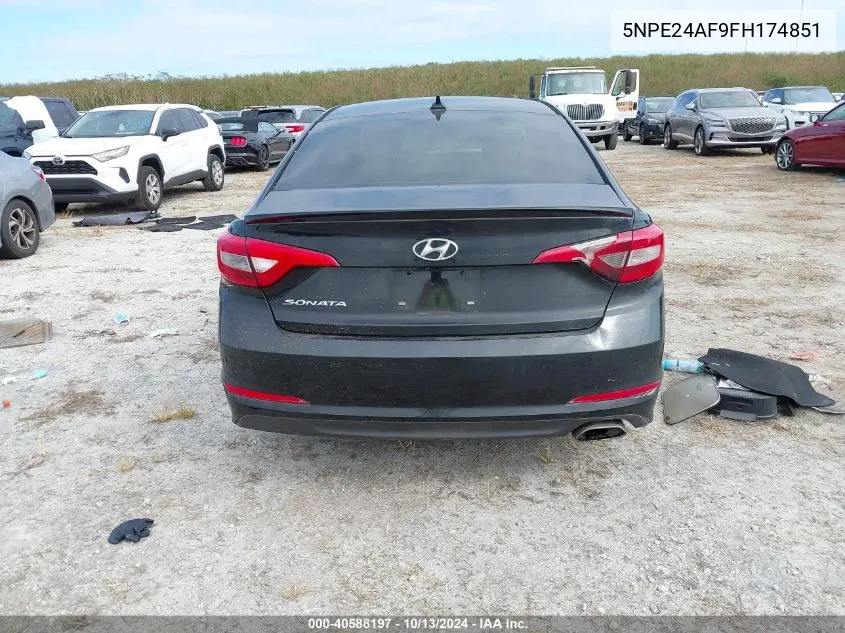 2015 Hyundai Sonata Se VIN: 5NPE24AF9FH174851 Lot: 40588197