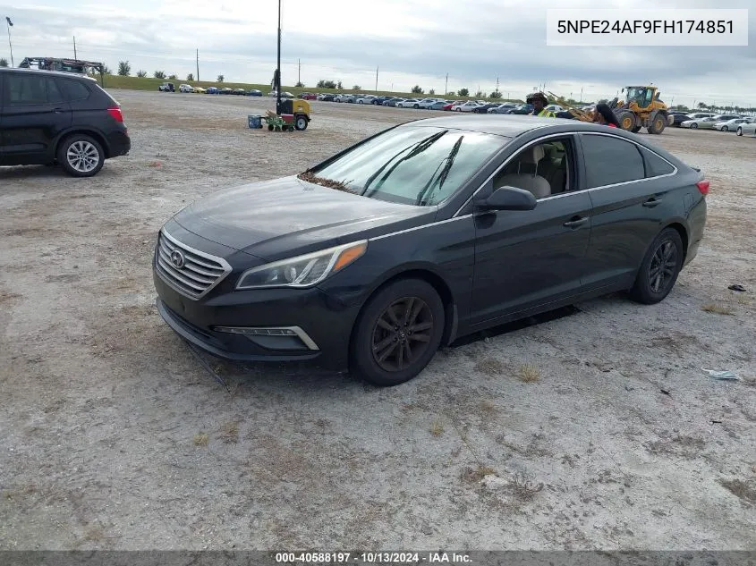 2015 Hyundai Sonata Se VIN: 5NPE24AF9FH174851 Lot: 40588197