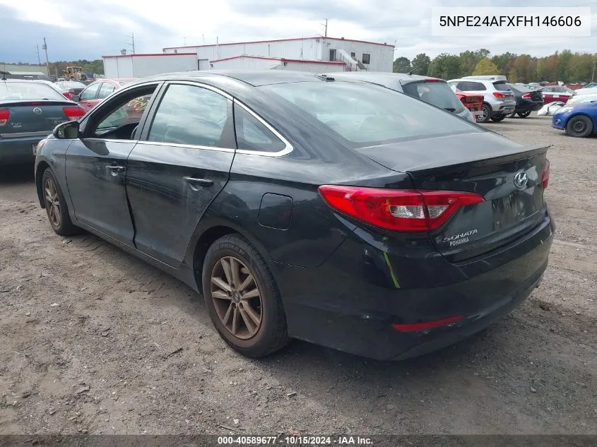 2015 Hyundai Sonata Se VIN: 5NPE24AFXFH146606 Lot: 40589677