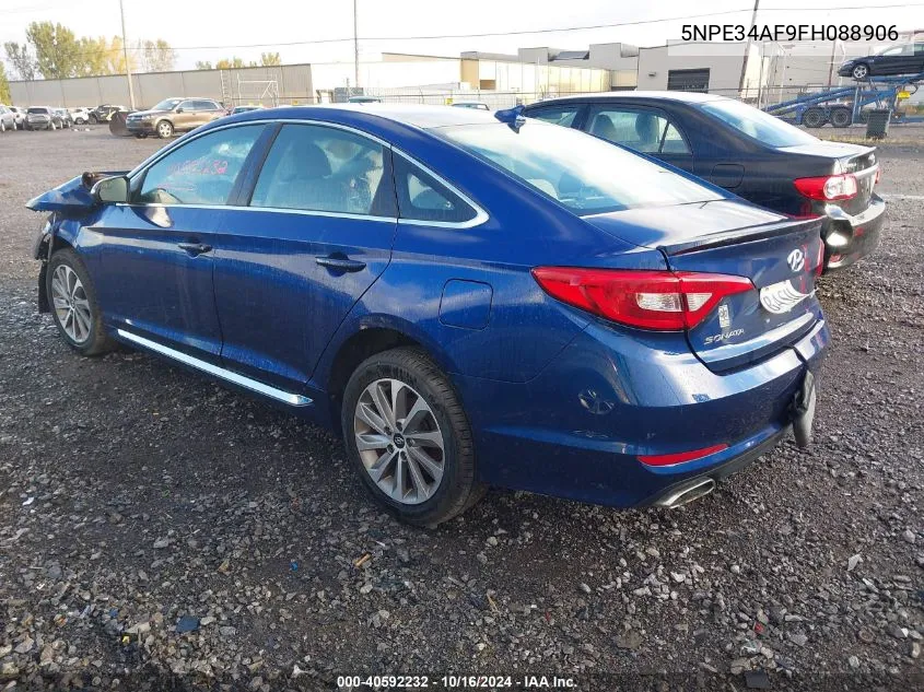 2015 Hyundai Sonata Sport VIN: 5NPE34AF9FH088906 Lot: 40592232