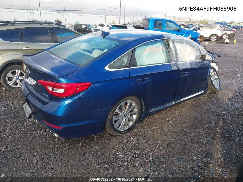 2015 Hyundai Sonata Sport VIN: 5NPE34AF9FH088906 Lot: 40592232