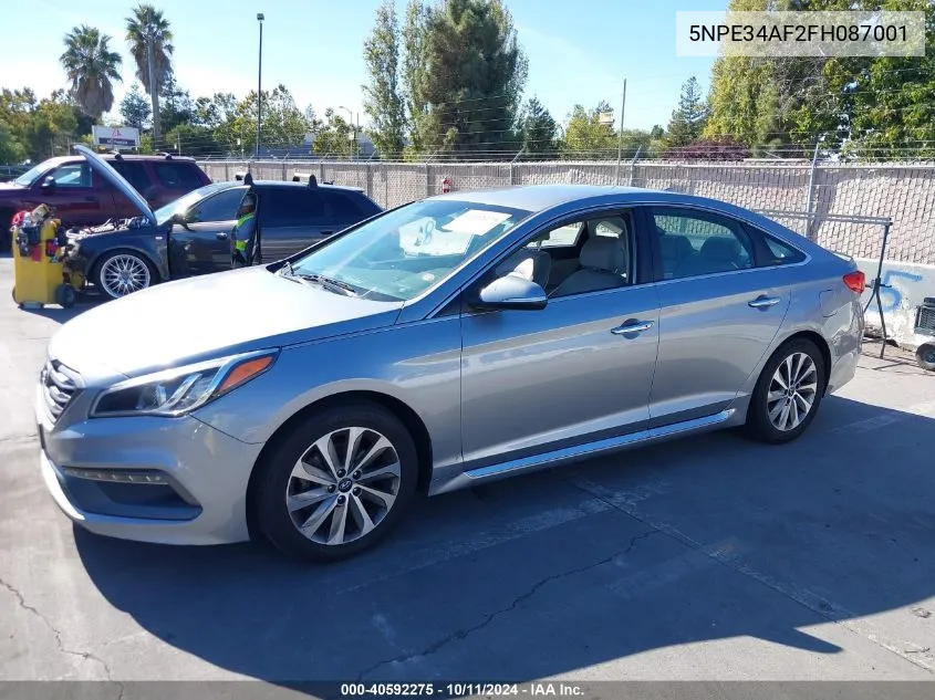 2015 Hyundai Sonata Sport VIN: 5NPE34AF2FH087001 Lot: 40592275