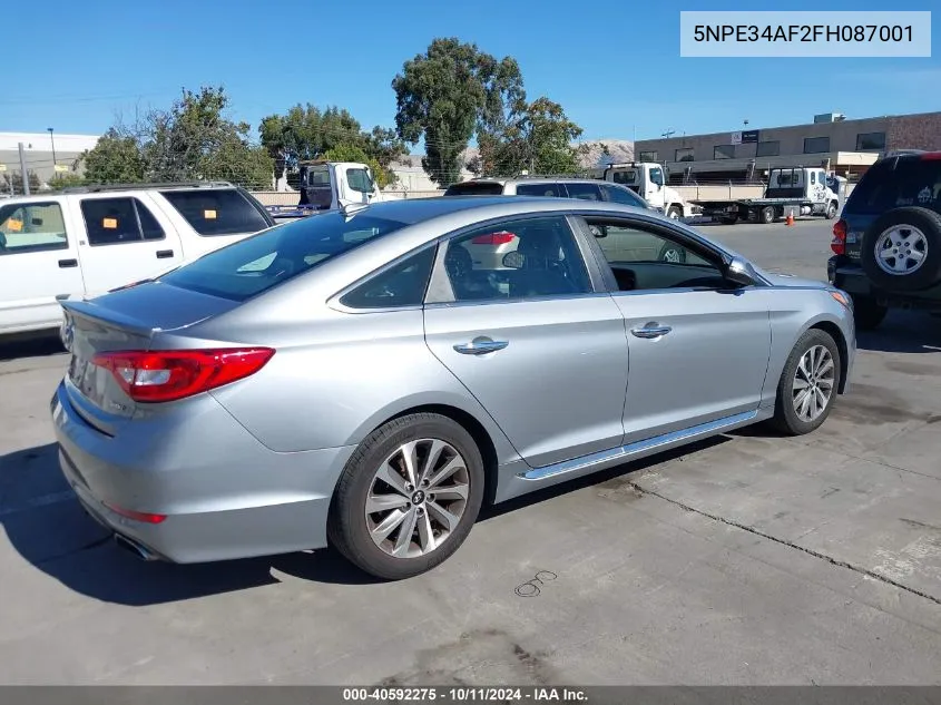 2015 Hyundai Sonata Sport VIN: 5NPE34AF2FH087001 Lot: 40592275