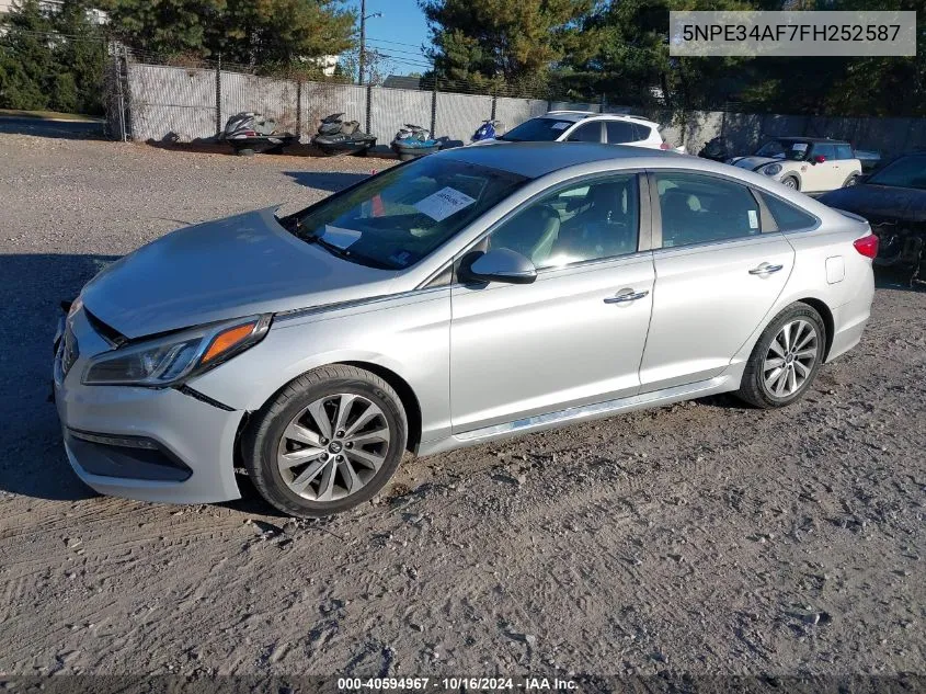 2015 Hyundai Sonata Sport VIN: 5NPE34AF7FH252587 Lot: 40594967