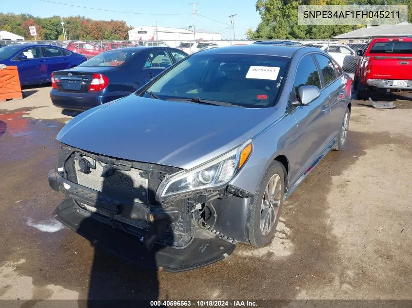 5NPE34AF1FH045211 2015 Hyundai Sonata Sport