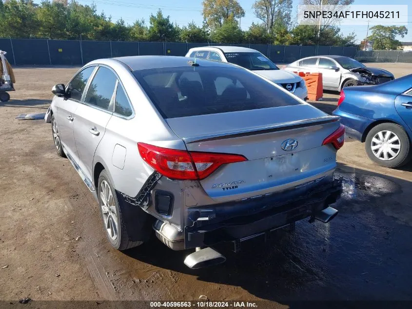 2015 Hyundai Sonata Sport VIN: 5NPE34AF1FH045211 Lot: 40596563