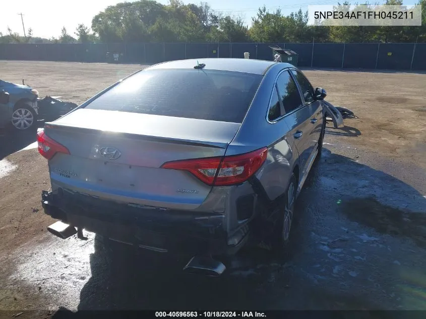 2015 Hyundai Sonata Sport VIN: 5NPE34AF1FH045211 Lot: 40596563