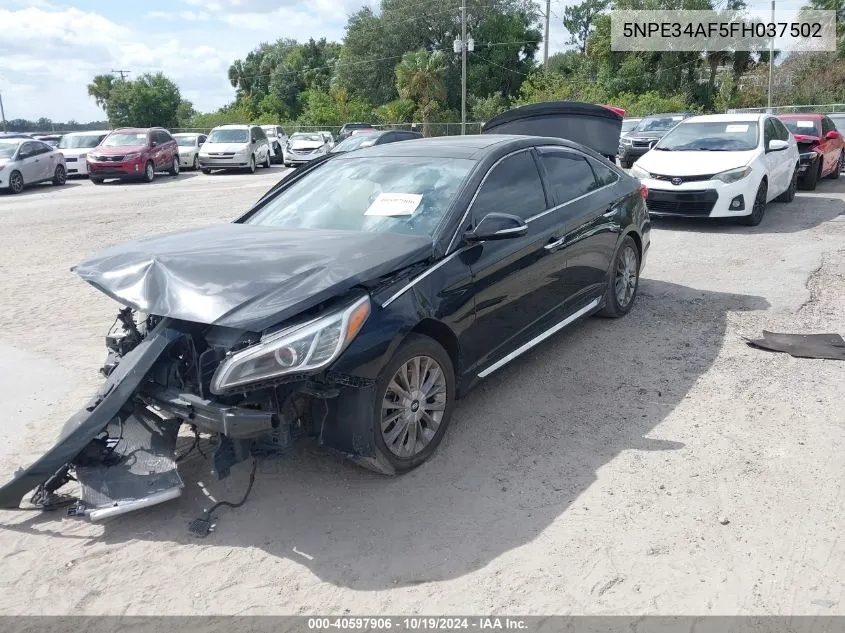 5NPE34AF5FH037502 2015 Hyundai Sonata Sport/Limited