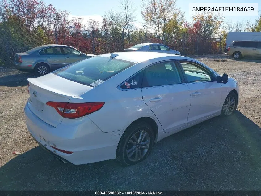 5NPE24AF1FH184659 2015 Hyundai Sonata Se