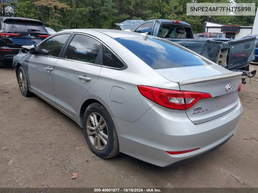 5NPE24AF7FH175898 2015 Hyundai Sonata Se