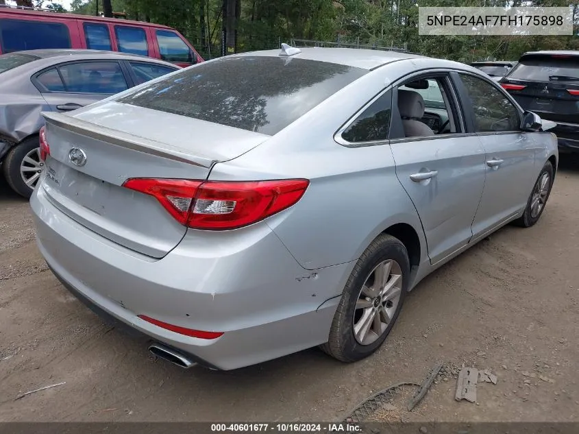 2015 Hyundai Sonata Se VIN: 5NPE24AF7FH175898 Lot: 40601677