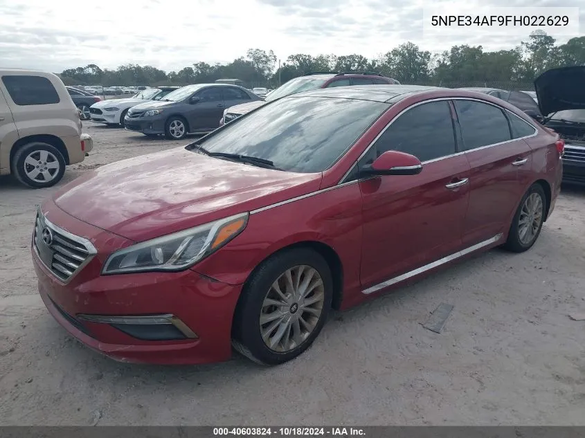 5NPE34AF9FH022629 2015 Hyundai Sonata Limited