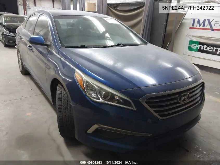 2015 Hyundai Sonata Se VIN: 5NPE24AF7FH242922 Lot: 40606253