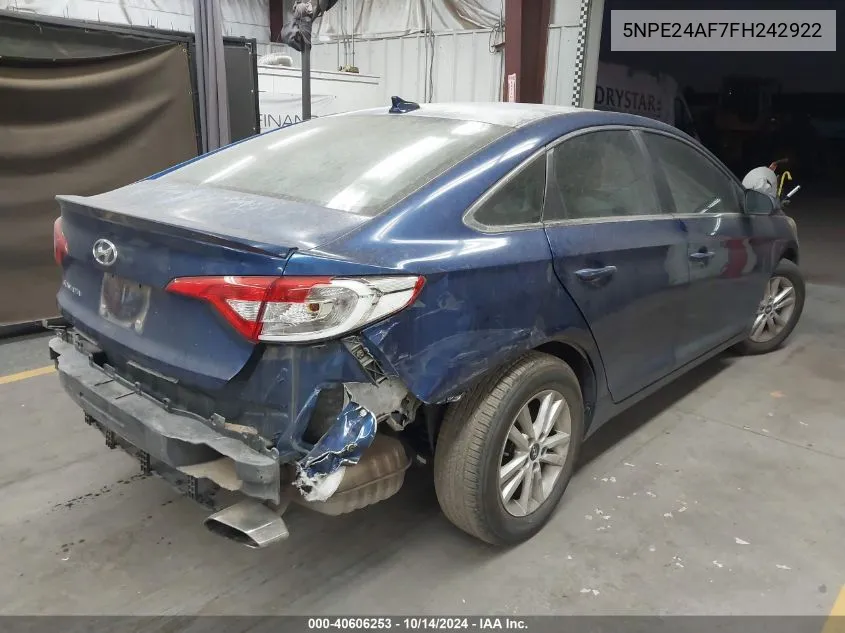 5NPE24AF7FH242922 2015 Hyundai Sonata Se