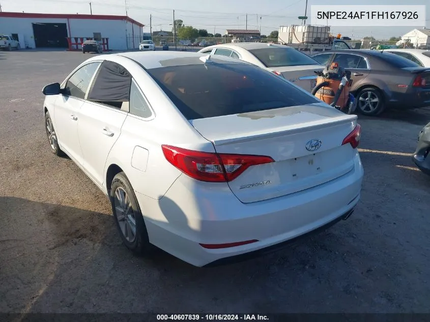 2015 Hyundai Sonata Se VIN: 5NPE24AF1FH167926 Lot: 40607839