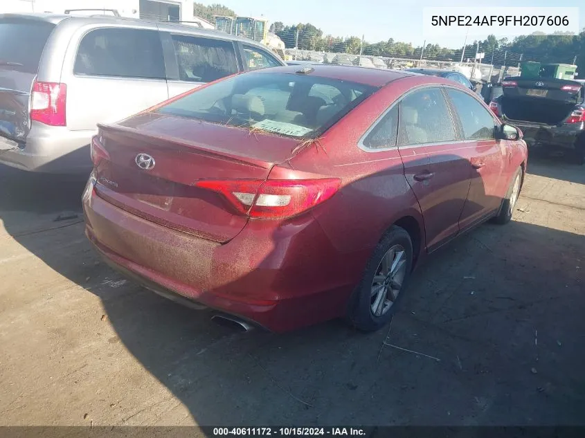 5NPE24AF9FH207606 2015 Hyundai Sonata Se