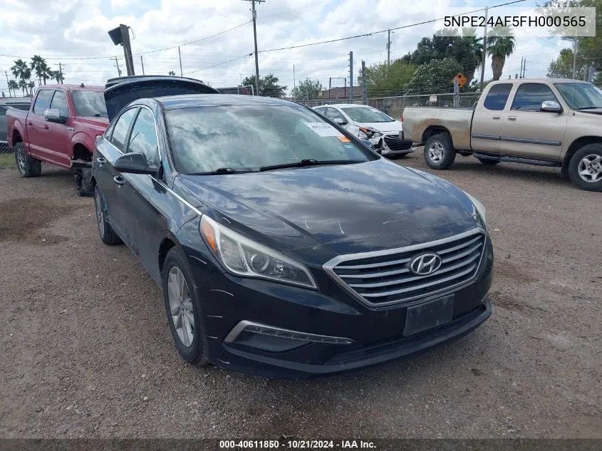 2015 Hyundai Sonata Se VIN: 5NPE24AF5FH000565 Lot: 40611850